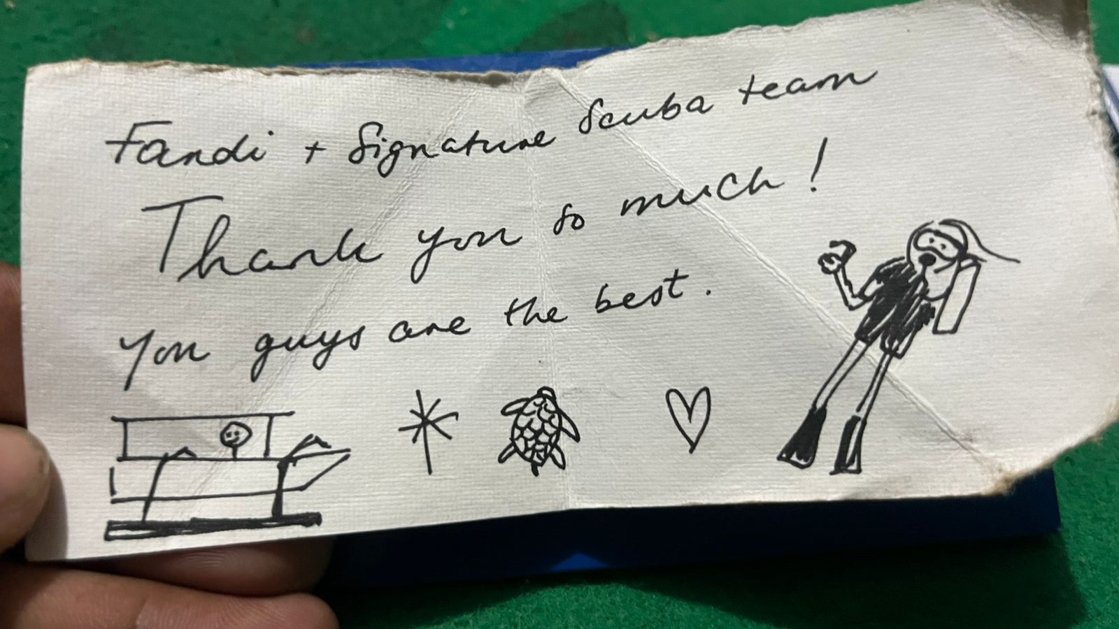 Genuine hospitality – dive team welcoming guests like family